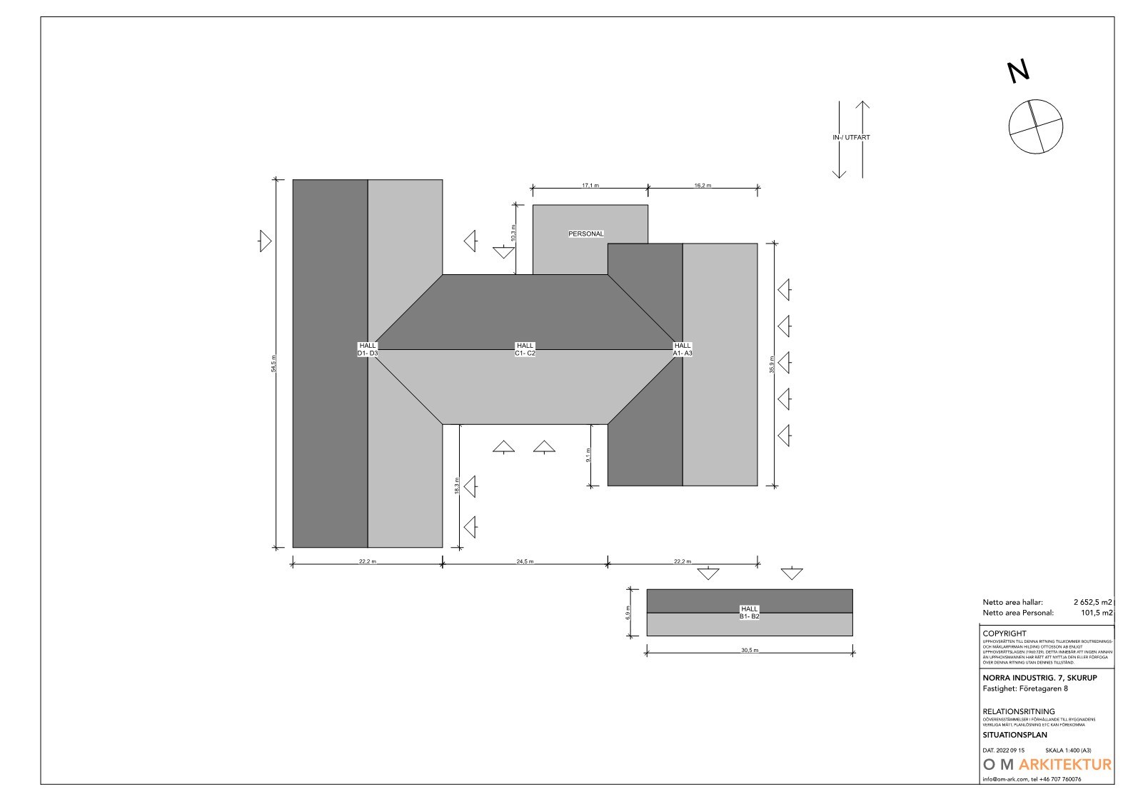 Situationsplan NORRA INDUSTRIGATAN 7