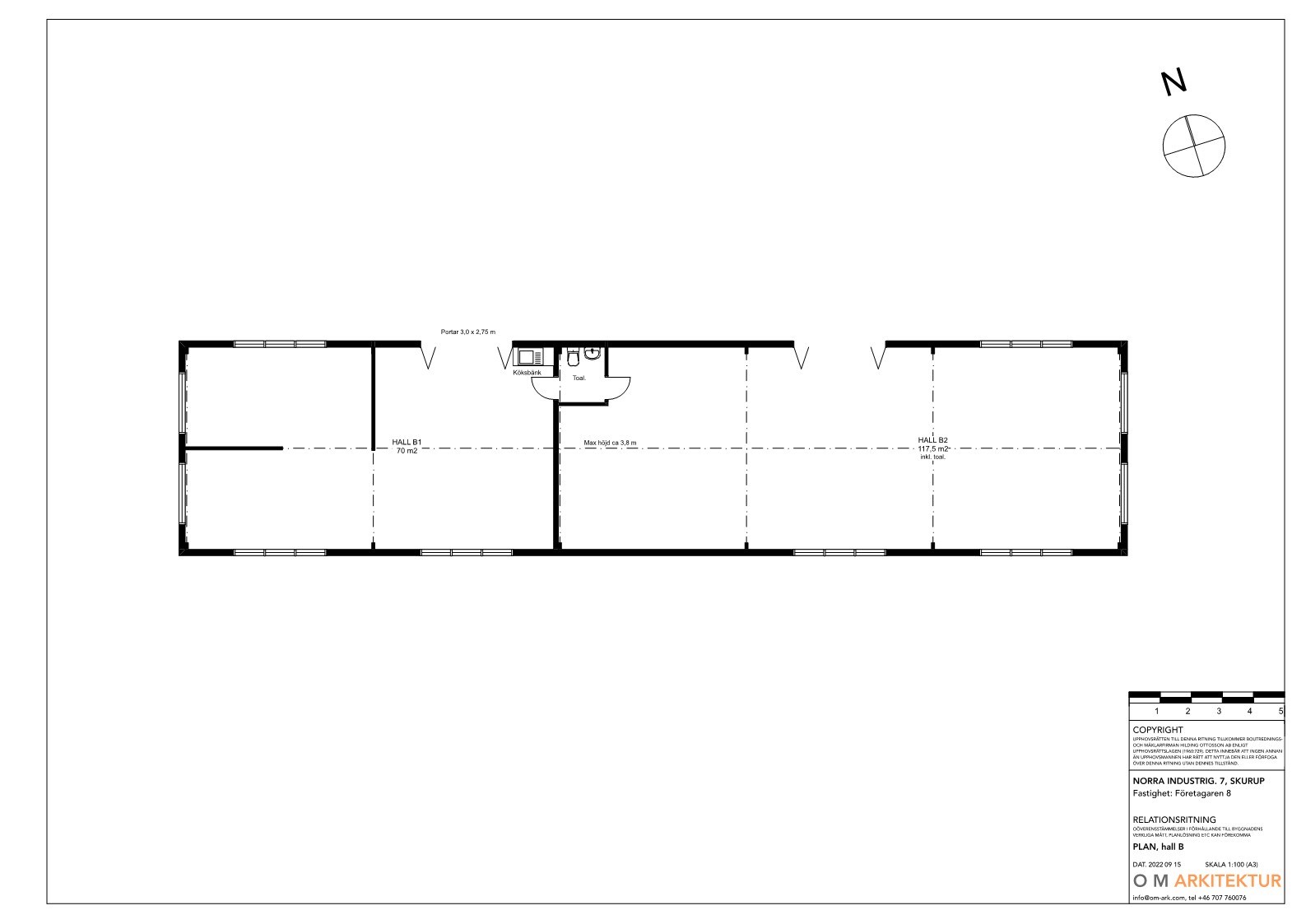 Hall B NORRA INDUSTRIGATAN 7