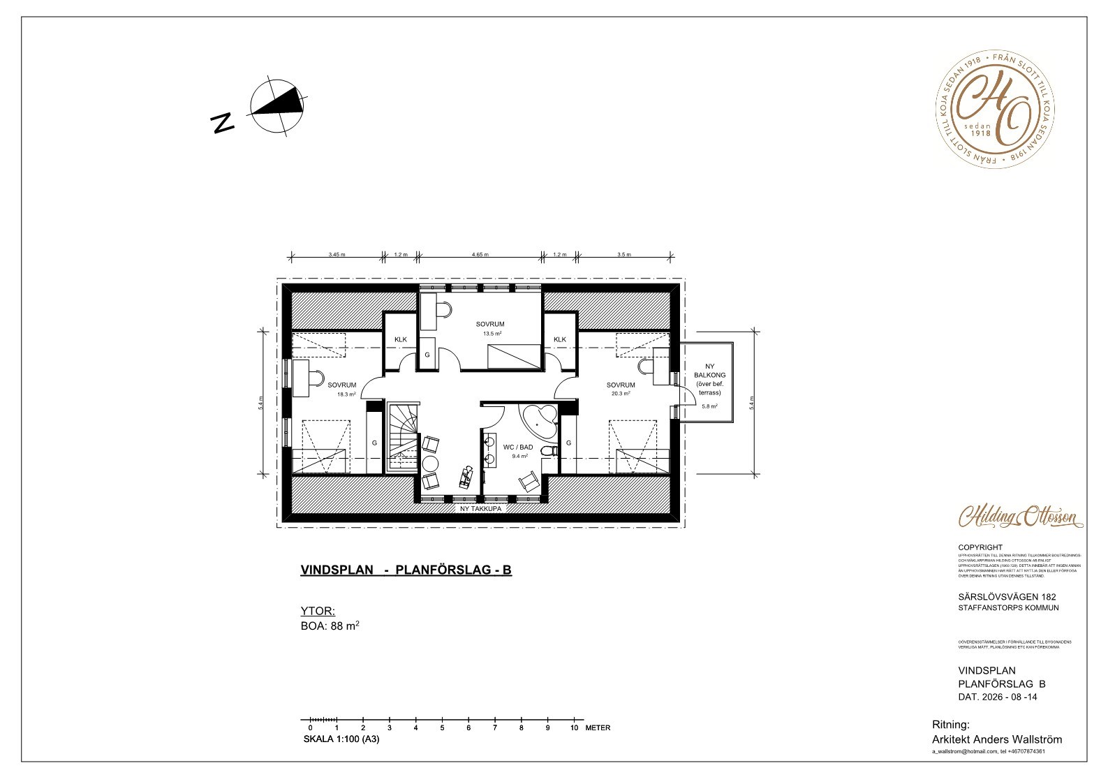 Förslag på inredning C SÄRSLÖVSVÄGEN 182