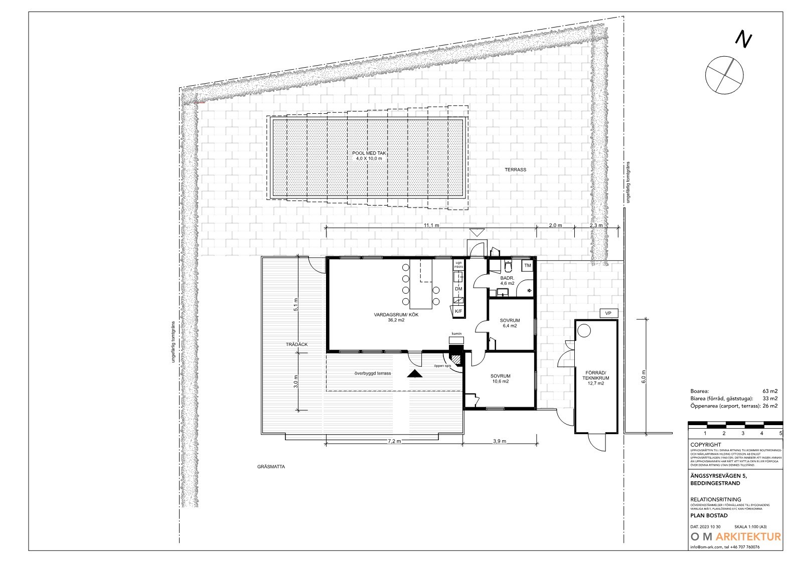 Arkitektritning ÄNGSSYREVÄGEN 5